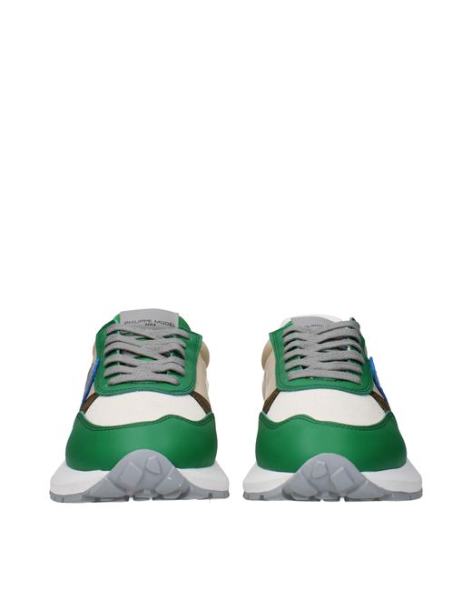 Philippe Model Sneakers Antibes Man Fabric Green/Beige für Herren