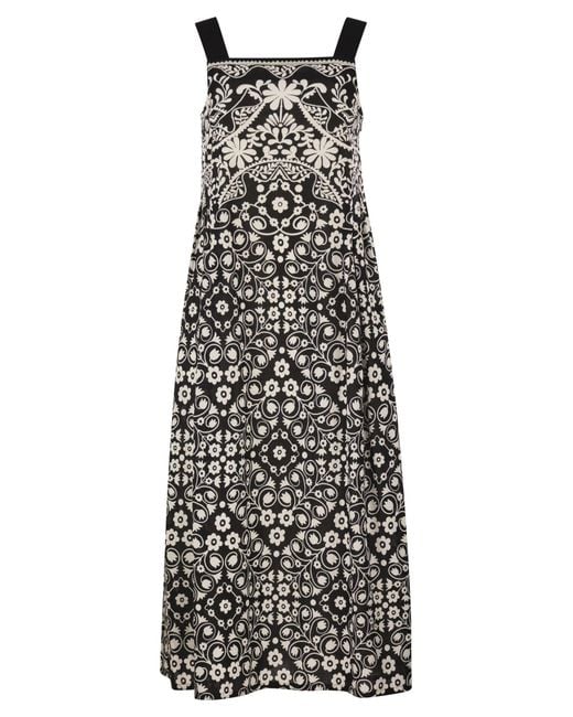 Weekend by Maxmara White Wkimoli – Printed Cotton Long Dress