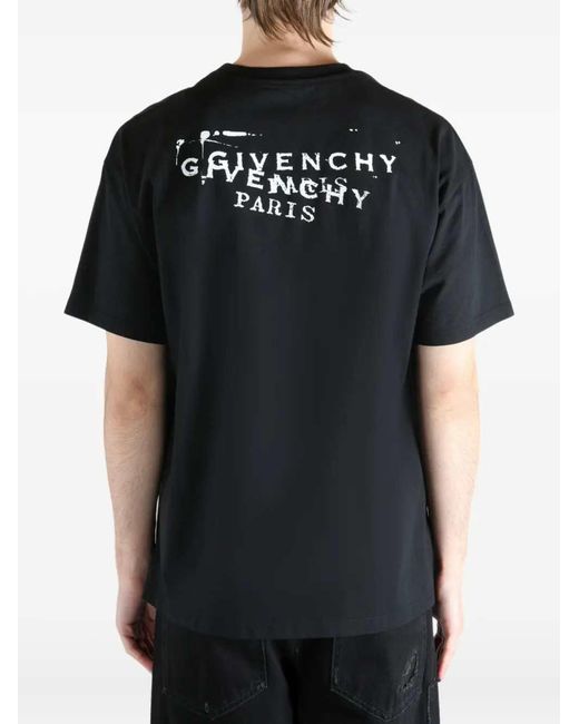 Camiseta Estampada De Givenchy de color Black