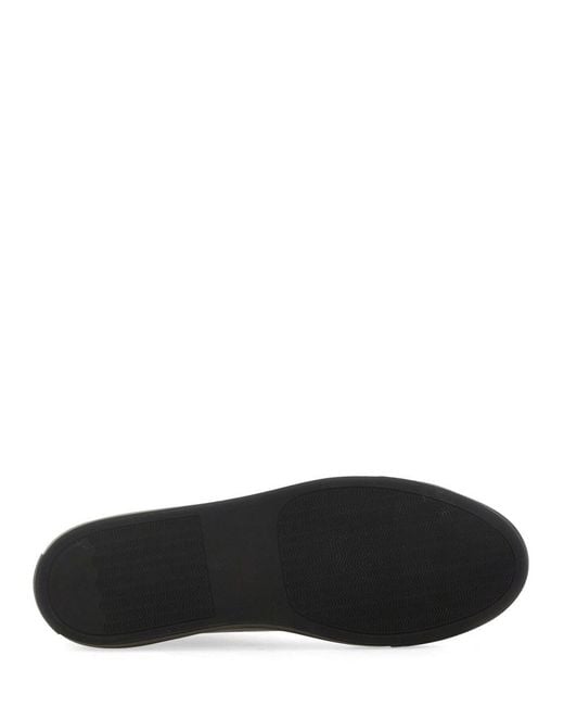 Common Projects Black Leather Achilles Low-Top Sneakers for men