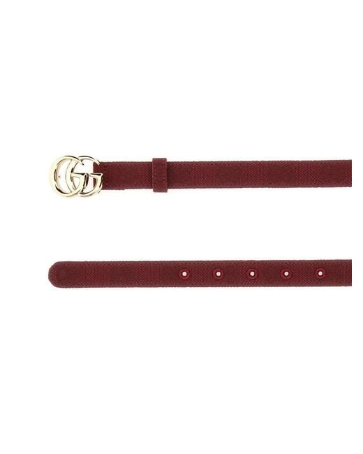 Gucci Brown Double G Buckle Belt