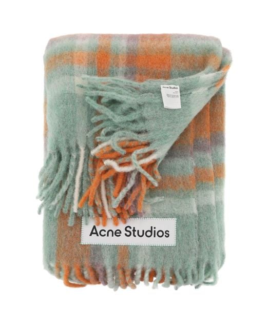 Sciarpa extra large in lana e mohair di Acne in Multicolor