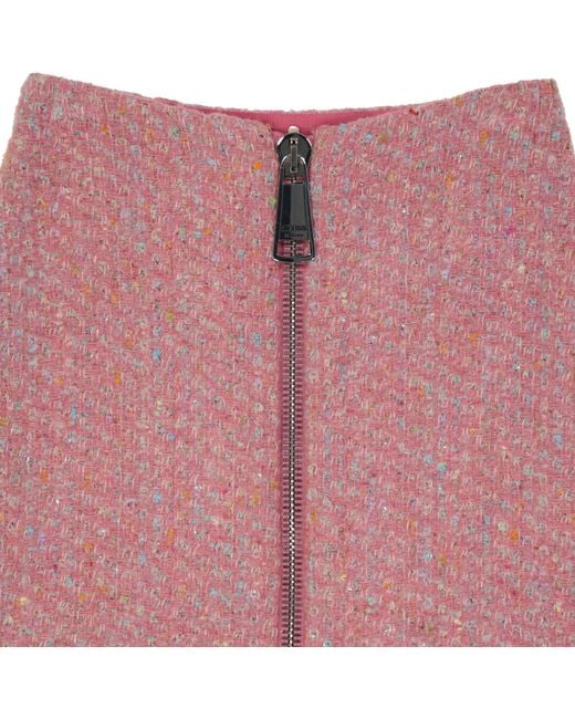 【送料&関税込】Moschino Couture Wool Mini Skirt Moschino Couture Couture Wool Mini Skirt in Pink | Lyst