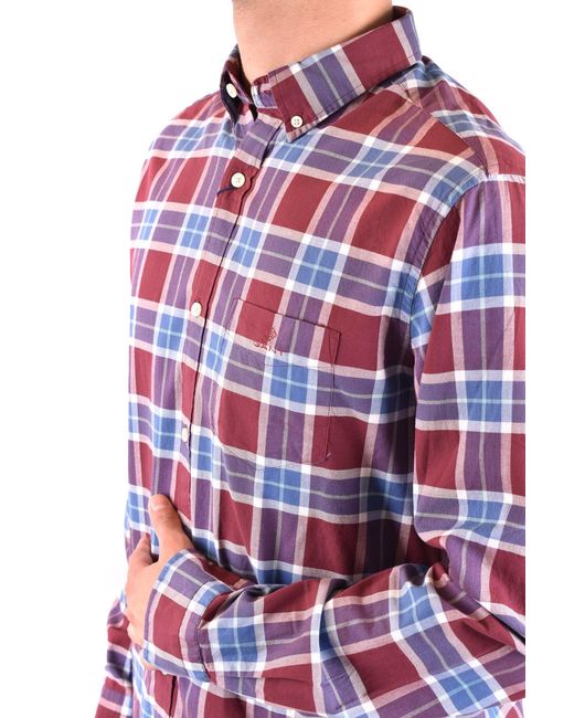Chemises Multicolore Gant pour homme en coloris Red