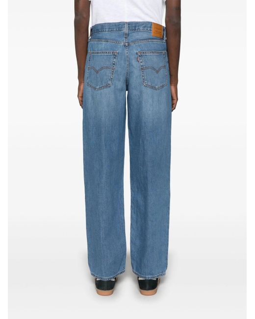 Levi's Blue Baggy Dad schwerer Scheck