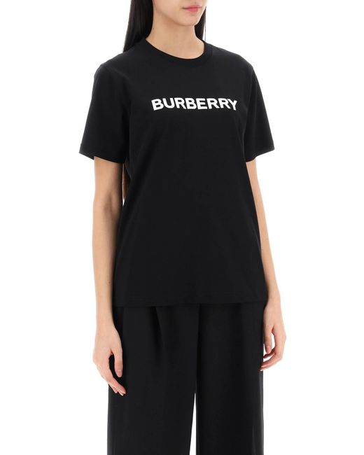 Margot Logo T-shirt Burberry en coloris Black
