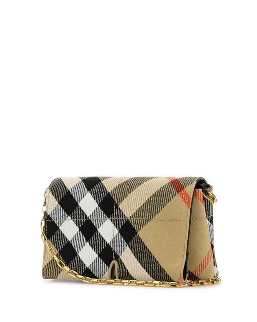 Burberry Brown Stylish Fabric Bag For Everyday