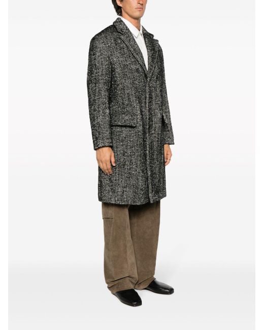 Dries Van Noten Black 00110 Rusty 7059 M.W.Coat for men