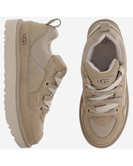 Ugg Brown Sneakers Pelle Tessuto for men