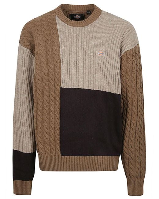 Pull de patchwork Lucas Dickies en coloris Gray