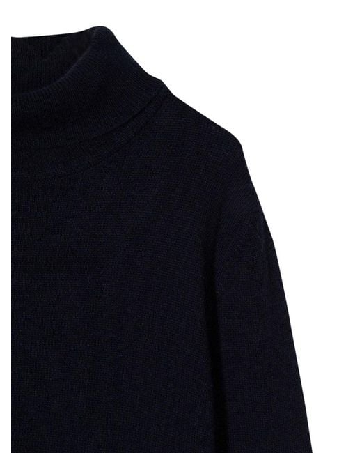 Fay Blue Turtleneck Sweater