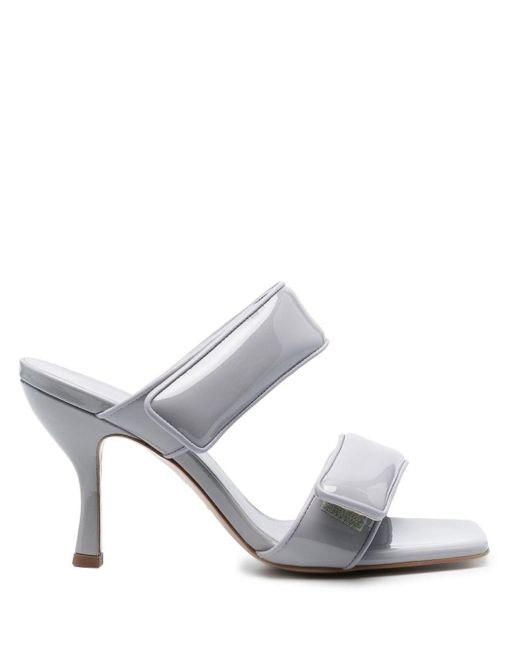 Gia Borghini Gray Two Strap Sandals
