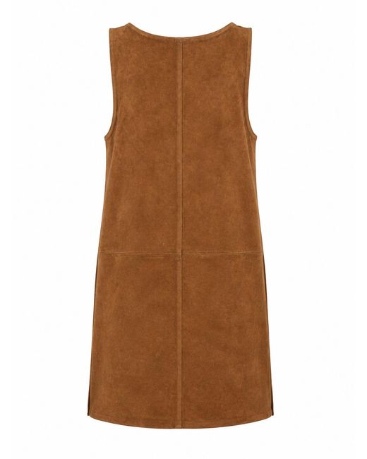 LA ROSE Jurk Leer in het Brown