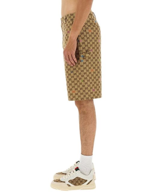 Gucci Natural Fabric Shorts Gg for men