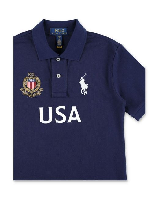 Polo Ralph Lauren Blue Classic Polo For Boys