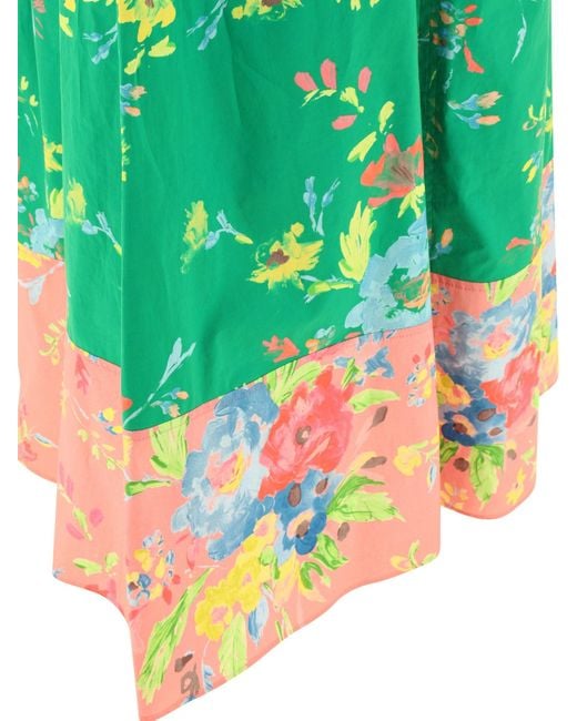 Vestido de estampado floral Aspesi de color Green
