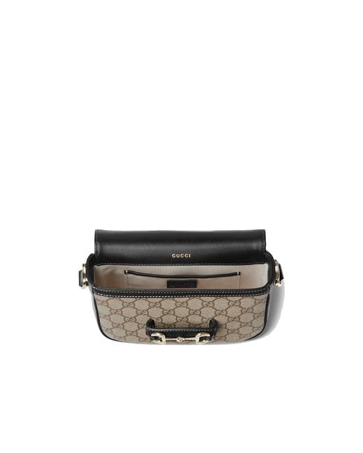 Gucci Black Horsebit 1955 Soft Small Shoulder Bag