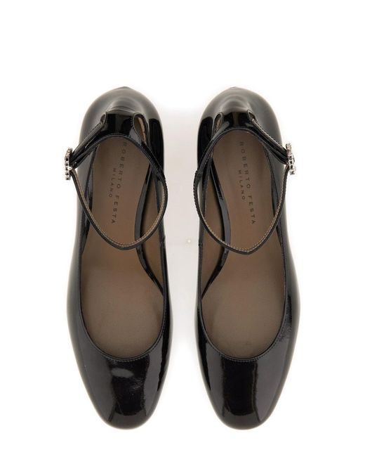 Roberto Festa Black Mary Jane "Margot" for men