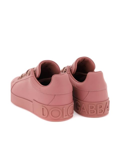 Sneakers Portofino di Dolce & Gabbana in Pink