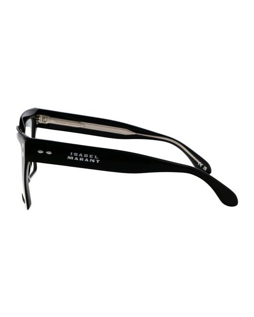 Isabel Marant Black Squared Optical Im 0175 807