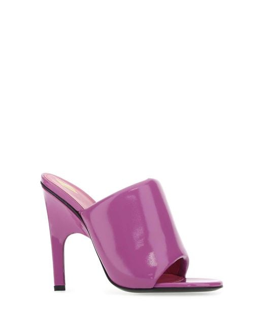 The Attico Purple Eco Varnish Rem Mules for men
