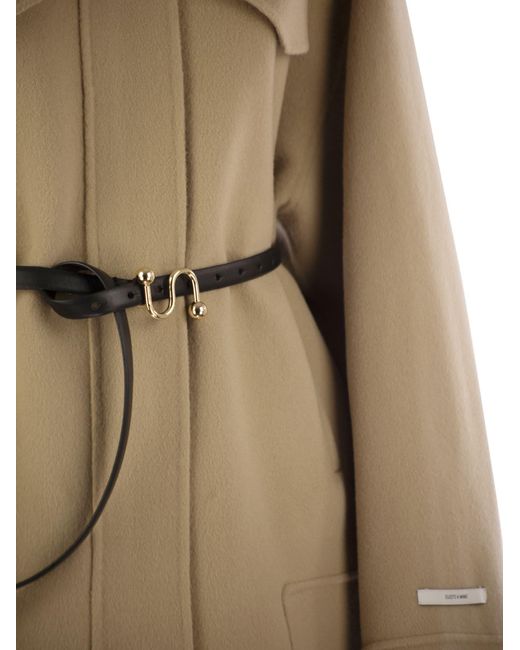 Sportmax Natural Cantore Double Woll Caban