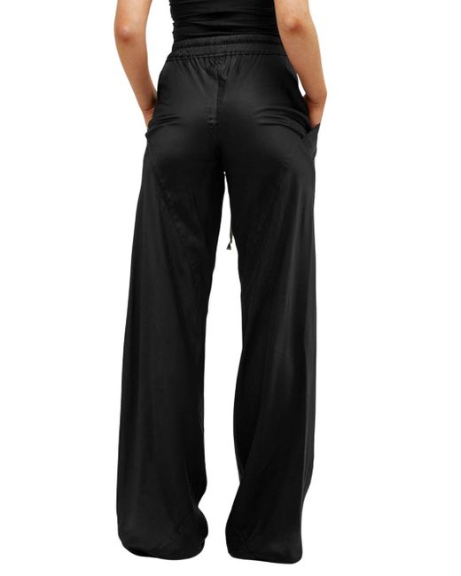Rick Owens Black Drawstring Bias Trousers