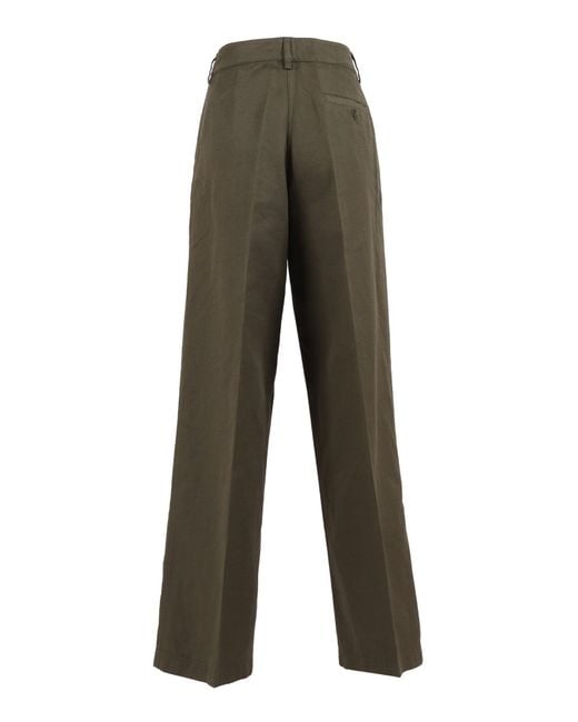 Aspesi Gray Pleated Tailored Trousers