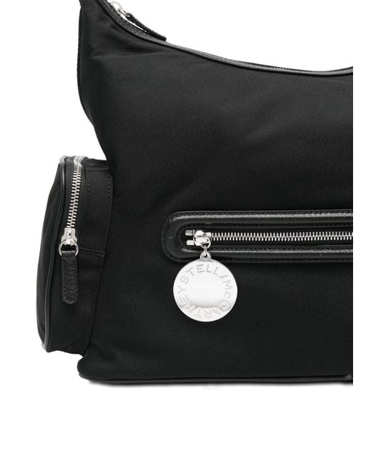 Stella McCartney Black Dartmoor Nylon Shoulder Bag