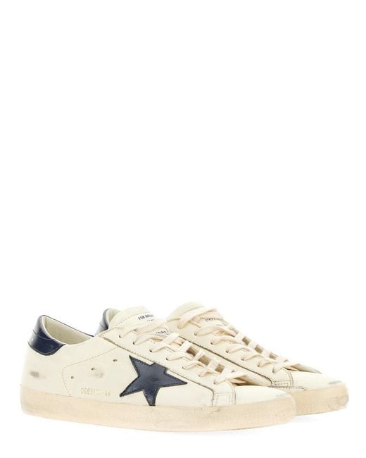 Golden Goose Deluxe Brand Natural Leather Super-Star Classic Sneakers