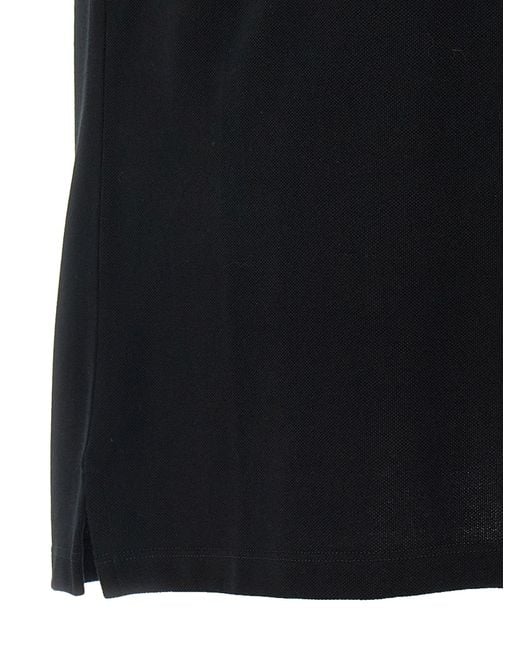 Alexander McQueen Black Logo Embroidery Polo Shirt