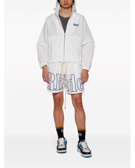 Rhude White Palm Track Jacket