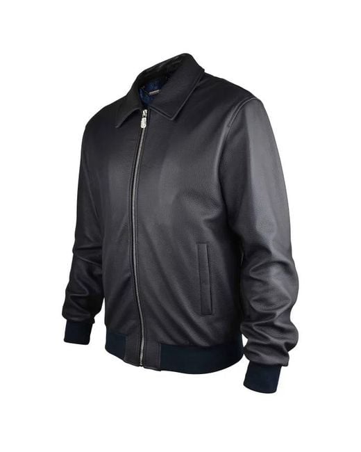 Billionaire Gray Leather Jacket