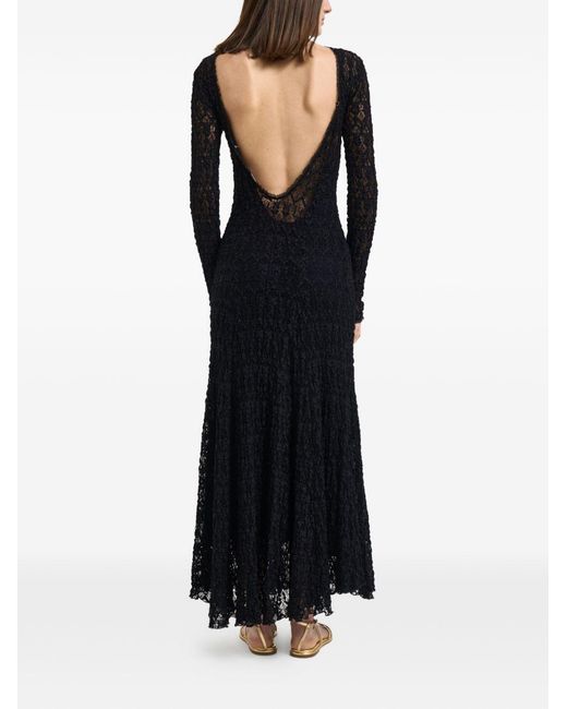 Forte_forte Black Lace Long Dress