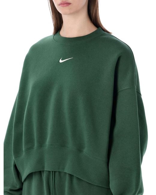 Nike Green Phoenix Fleece Oversized Sweatshirt