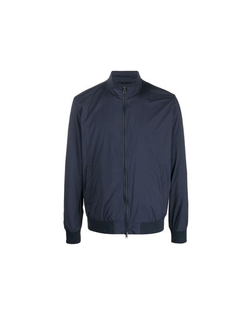 Herno Blue Bomber Jacket
