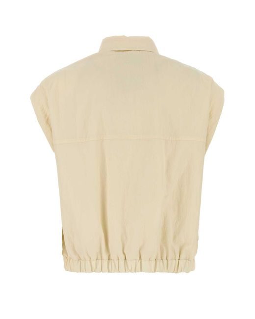 Herno Natural Cream Nylon Vest
