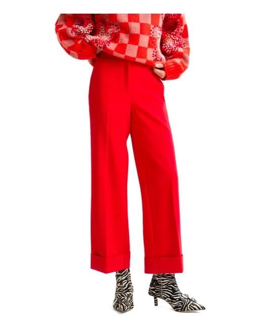 Essentiel Antwerp Red Imo Cropped Pants