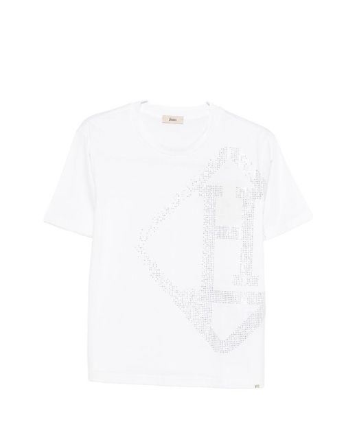 Herno White Cotton T-Shirt
