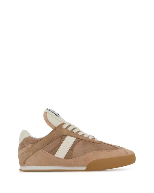 Chloé Brown Antiqued Suede Chlo㨠Kick Sneakers