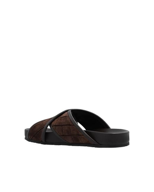 Bottega Veneta Brown Sliders for men