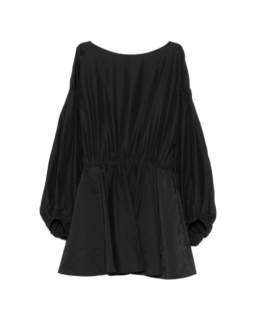 ANDAMANE De Andamane Clara Uitlopende Playsuit Met Open Achterkant in het Black