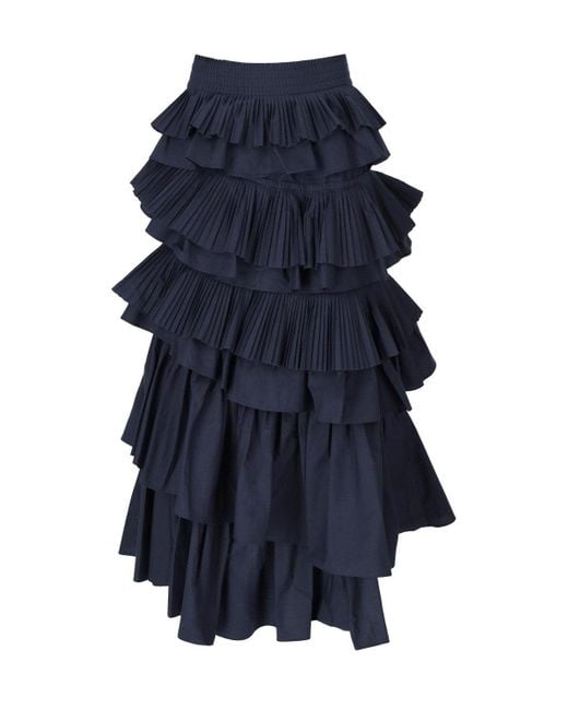Essentiel Antwerp Blue Hayden Midi Skirt