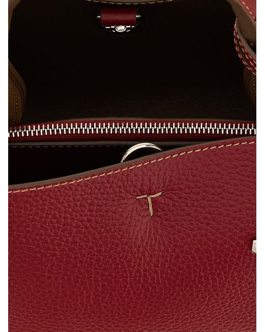 TOD 's Bolso de cuero micro Tod's de color Red