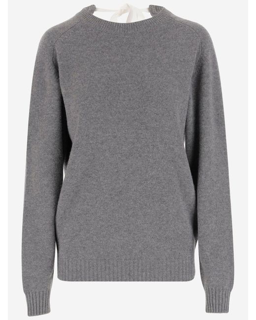 Carven Gray Cashmere Pullover