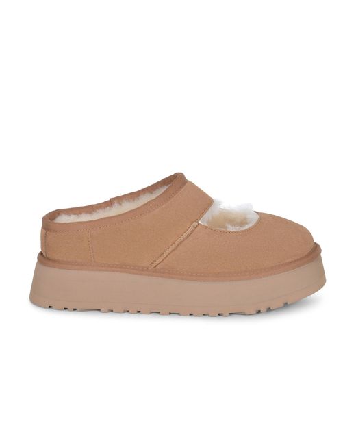 Ugg Brown 'Bea Mary Jane' Pantoffeln aus Wildleder.