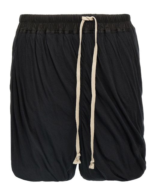 Rick Owens 'dbl Long Boxers' Bermuda Shorts in het Black voor heren