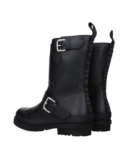 Stella McCartney Black Stivaletti Trace Donna Eco Pelle Nero