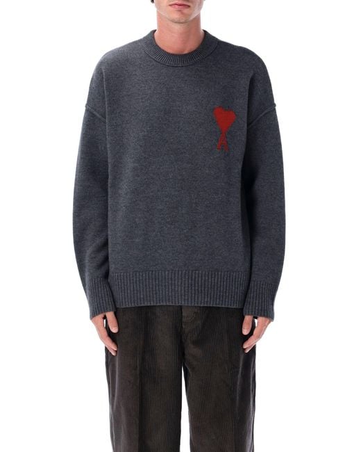 AMI Sweaters Grijs in het Blue