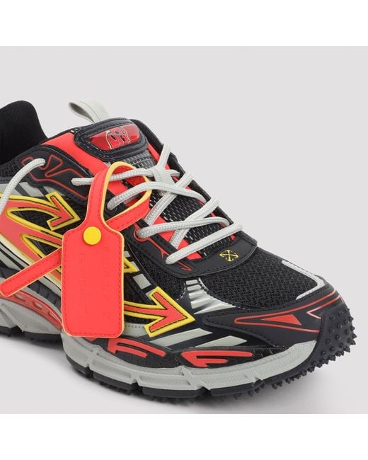 Off-White c/o Virgil Abloh Red M-Be Right Back Mesh Sneakers